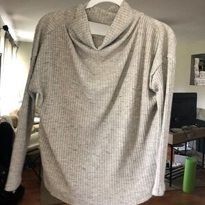 Nordstrom grey cowl neck turtleneck sweater. Smal